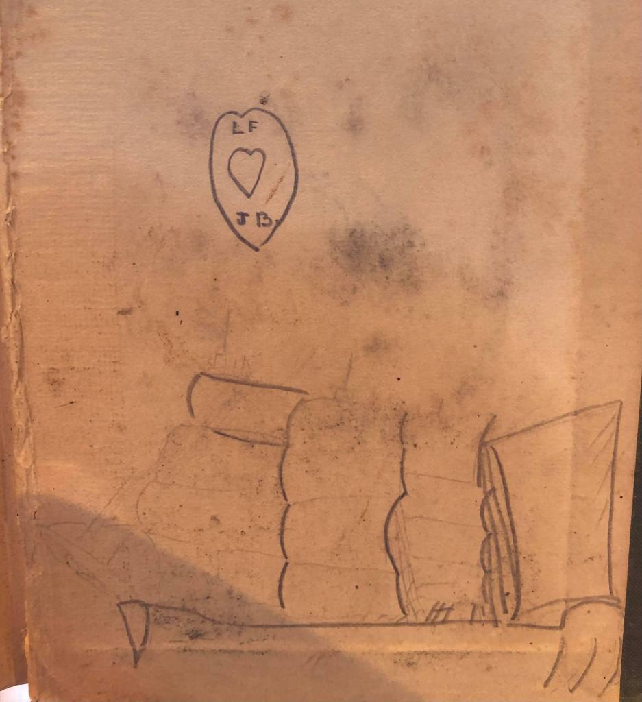 Laurie Flanders Western Australian Reader, published 1945. Love dedication on end page reads FF [heart] JB.